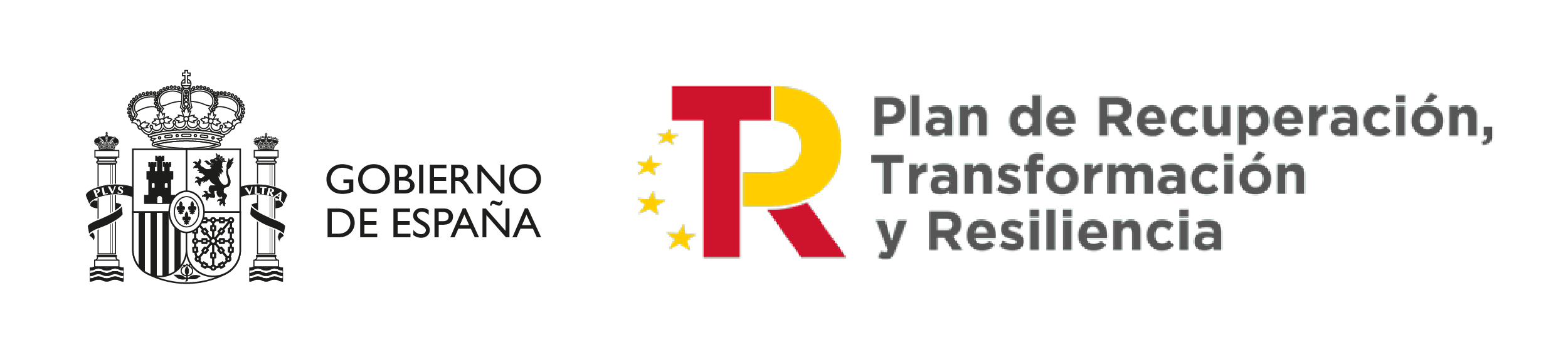 Logo "Plan de Recuperación, Transformación y Resiliencia" a color.